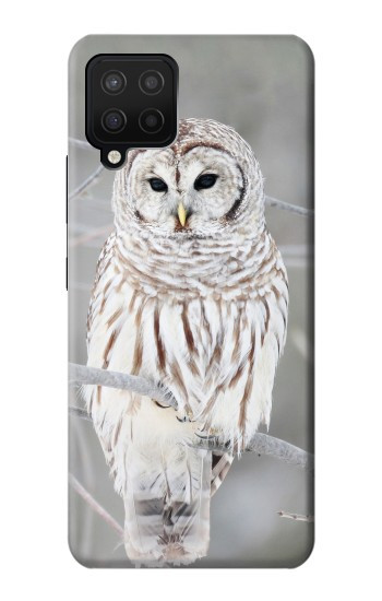 S1566 Snowy Owl White Owl Hülle Schutzhülle Taschen für Samsung Galaxy A12