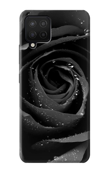 S1598 Black Rose Hülle Schutzhülle Taschen für Samsung Galaxy A12