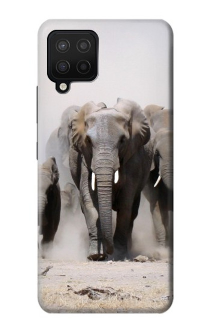S3142 African Elephant Hülle Schutzhülle Taschen für Samsung Galaxy A12