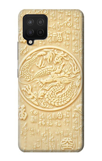 S3288 White Jade Dragon Graphic Painted Hülle Schutzhülle Taschen für Samsung Galaxy A12