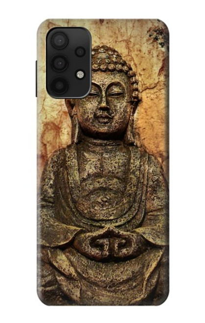 S0344 Buddha Rock Carving Hülle Schutzhülle Taschen für Samsung Galaxy A32 5G