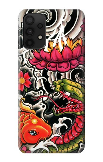 S0605 Yakuza Tattoo Hülle Schutzhülle Taschen für Samsung Galaxy A32 5G