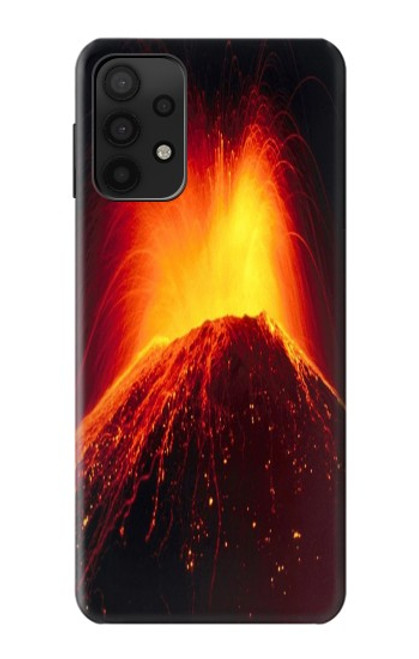 S0745 Volcano Lava Hülle Schutzhülle Taschen für Samsung Galaxy A32 5G