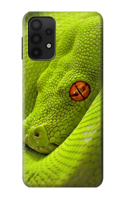 S0785 Green Snake Hülle Schutzhülle Taschen für Samsung Galaxy A32 5G