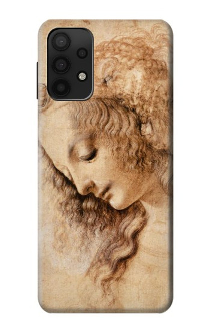 S1045 Leonardo da Vinci Woman's Head Hülle Schutzhülle Taschen für Samsung Galaxy A32 5G
