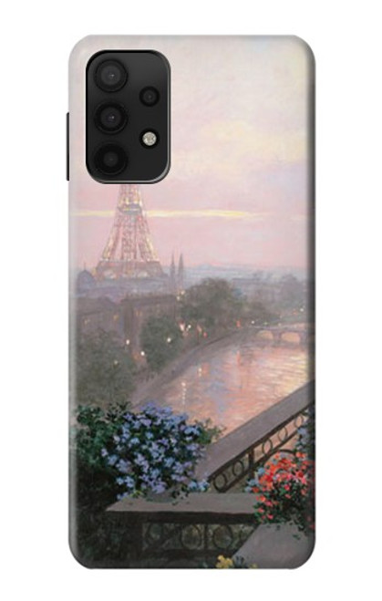 S1443 Terrace in Paris Eifel Hülle Schutzhülle Taschen für Samsung Galaxy A32 5G