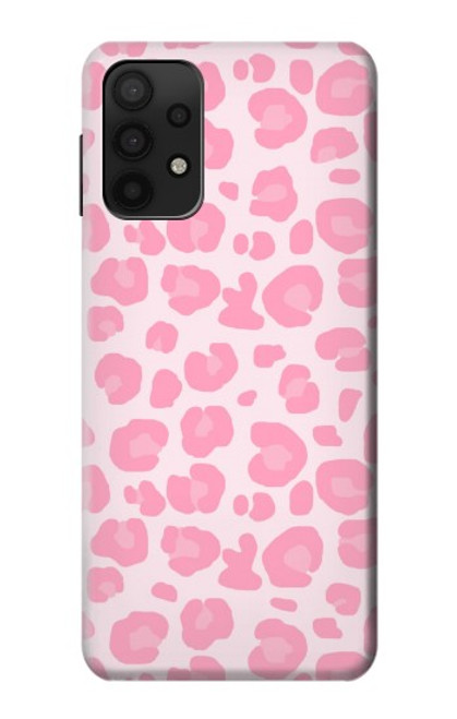 S2213 Pink Leopard Pattern Hülle Schutzhülle Taschen für Samsung Galaxy A32 5G