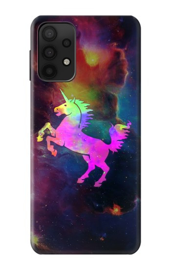 S2486 Rainbow Unicorn Nebula Space Hülle Schutzhülle Taschen für Samsung Galaxy A32 5G