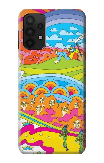 S3407 Hippie Art Hülle Schutzhülle Taschen für Samsung Galaxy A32 5G