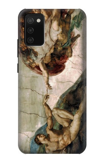 S0179 Michelangelo Creation of Adam Hülle Schutzhülle Taschen für Samsung Galaxy A02s, Galaxy M02s