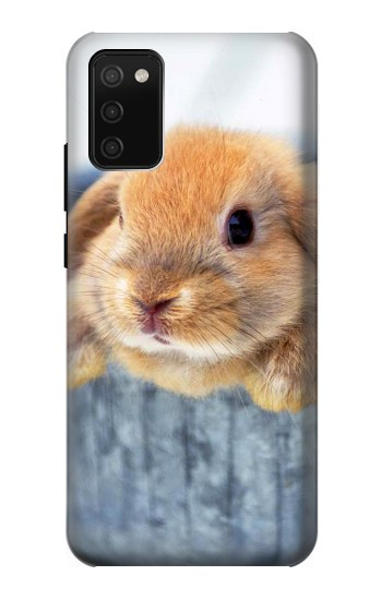 S0242 Cute Rabbit Hülle Schutzhülle Taschen für Samsung Galaxy A02s, Galaxy M02s
