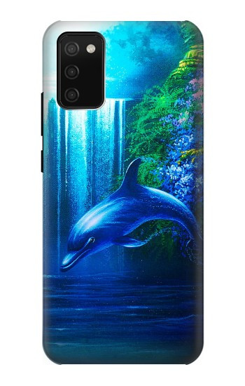 S0385 Dolphin Hülle Schutzhülle Taschen für Samsung Galaxy A02s, Galaxy M02s