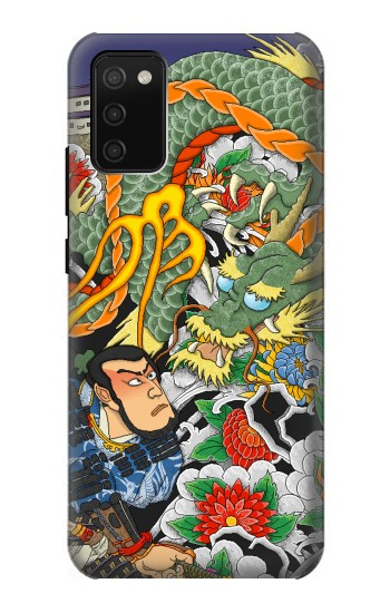 S0454 Japan Tattoo Hülle Schutzhülle Taschen für Samsung Galaxy A02s, Galaxy M02s