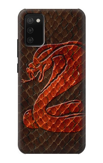 S0663 Cobra Snake Skin Hülle Schutzhülle Taschen für Samsung Galaxy A02s, Galaxy M02s