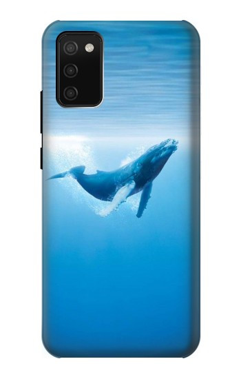 S0843 Blue Whale Hülle Schutzhülle Taschen für Samsung Galaxy A02s, Galaxy M02s
