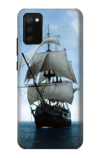 S1096 Sailing Ship in an Ocean Hülle Schutzhülle Taschen für Samsung Galaxy A02s, Galaxy M02s