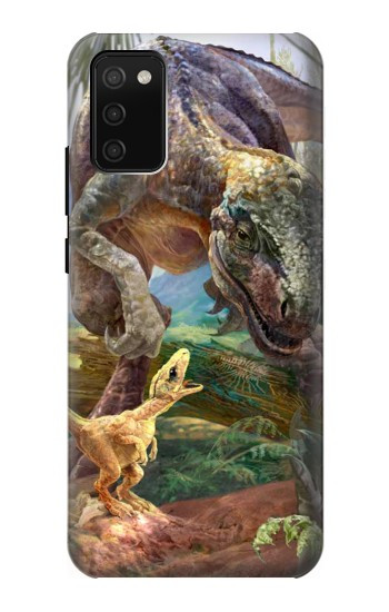 S1290 Dinosaurs T-Rex Hülle Schutzhülle Taschen für Samsung Galaxy A02s, Galaxy M02s