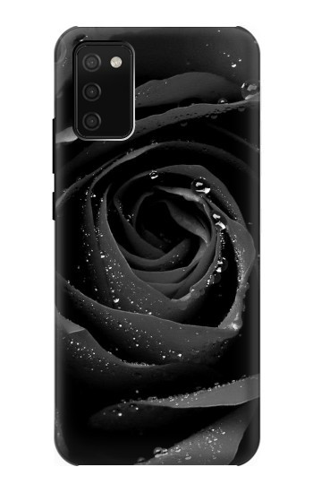 S1598 Black Rose Hülle Schutzhülle Taschen für Samsung Galaxy A02s, Galaxy M02s