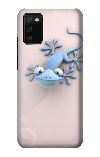 S1631 Funny Gecko Lizard Hülle Schutzhülle Taschen für Samsung Galaxy A02s, Galaxy M02s