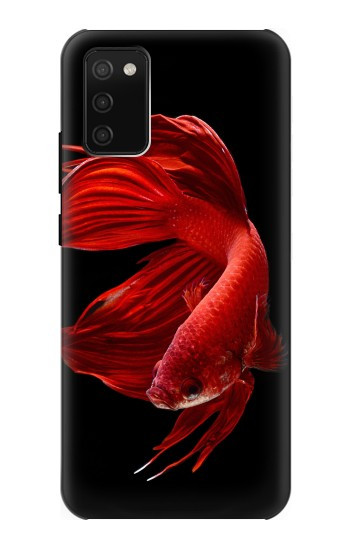 S2092 Red Siamese Fighting Fish Hülle Schutzhülle Taschen für Samsung Galaxy A02s, Galaxy M02s