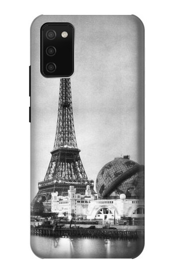 S2350 Old Paris Eiffel Tower Hülle Schutzhülle Taschen für Samsung Galaxy A02s, Galaxy M02s