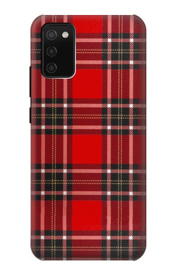 S2374 Tartan Red Pattern Hülle Schutzhülle Taschen für Samsung Galaxy A02s, Galaxy M02s