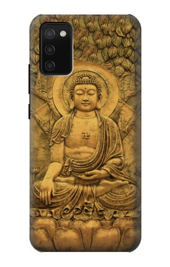 S2452 Buddha Bas Relief Art Graphic Printed Hülle Schutzhülle Taschen für Samsung Galaxy A02s, Galaxy M02s