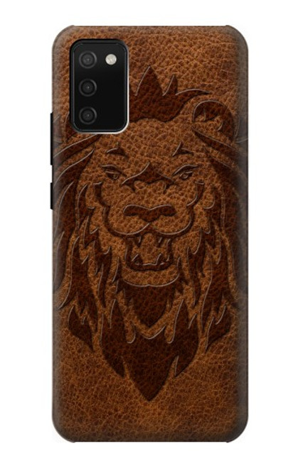 S2529 Leo Zodiac Tattoo Brown Graphic Print Hülle Schutzhülle Taschen für Samsung Galaxy A02s, Galaxy M02s