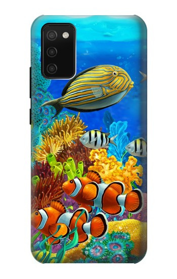 S2568 Sea Seabed Fish Corals Underwater Ocean Hülle Schutzhülle Taschen für Samsung Galaxy A02s, Galaxy M02s