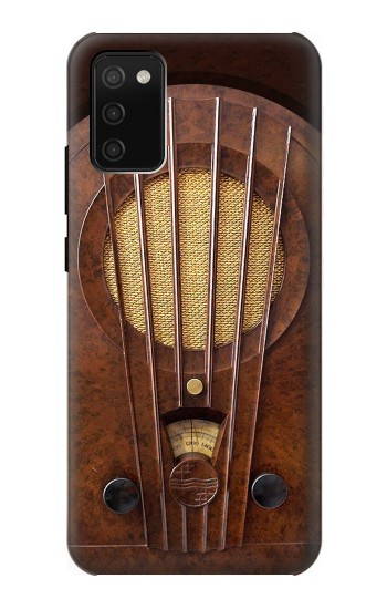 S2655 Vintage Bakelite Deco Radio Hülle Schutzhülle Taschen für Samsung Galaxy A02s, Galaxy M02s