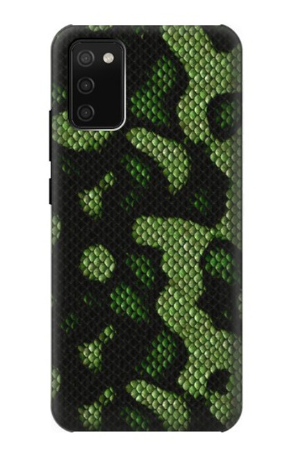 S2877 Green Snake Skin Graphic Printed Hülle Schutzhülle Taschen für Samsung Galaxy A02s, Galaxy M02s