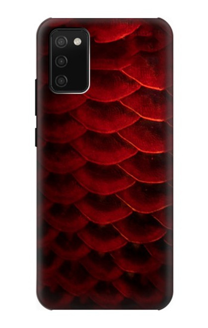 S2879 Red Arowana Fish Scale Hülle Schutzhülle Taschen für Samsung Galaxy A02s, Galaxy M02s