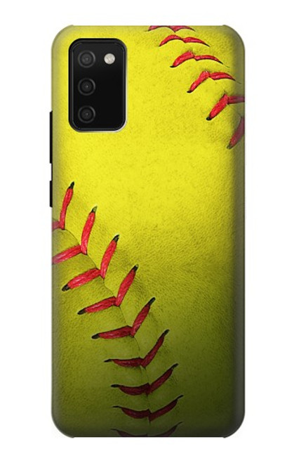 S3031 Yellow Softball Ball Hülle Schutzhülle Taschen für Samsung Galaxy A02s, Galaxy M02s