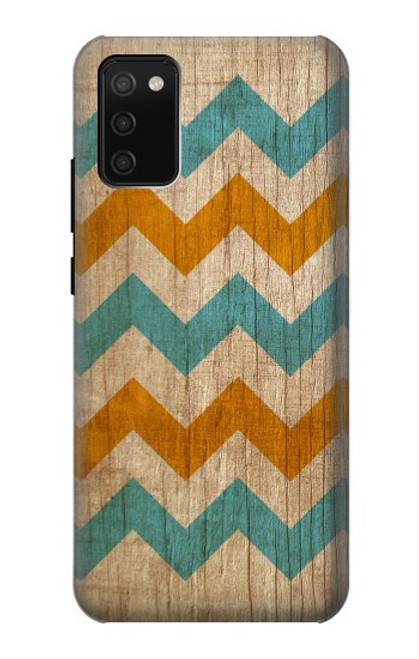 S3033 Vintage Wood Chevron Graphic Printed Hülle Schutzhülle Taschen für Samsung Galaxy A02s, Galaxy M02s