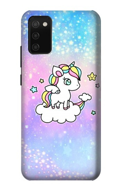 S3256 Cute Unicorn Cartoon Hülle Schutzhülle Taschen für Samsung Galaxy A02s, Galaxy M02s