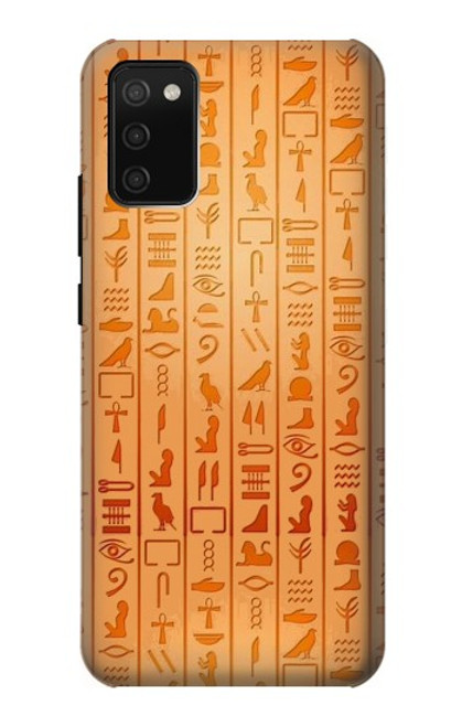 S3440 Egyptian Hieroglyphs Hülle Schutzhülle Taschen für Samsung Galaxy A02s, Galaxy M02s