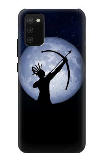 S3489 Indian Hunter Moon Hülle Schutzhülle Taschen für Samsung Galaxy A02s, Galaxy M02s