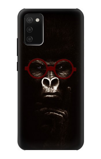 S3529 Thinking Gorilla Hülle Schutzhülle Taschen für Samsung Galaxy A02s, Galaxy M02s