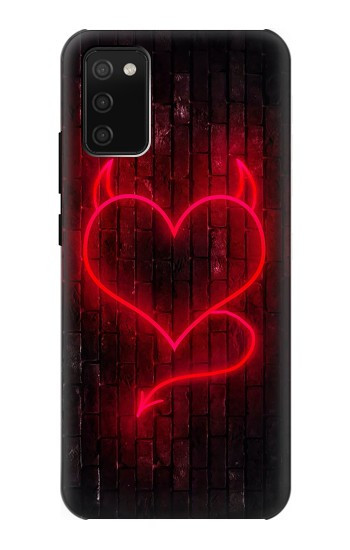 S3682 Devil Heart Hülle Schutzhülle Taschen für Samsung Galaxy A02s, Galaxy M02s
