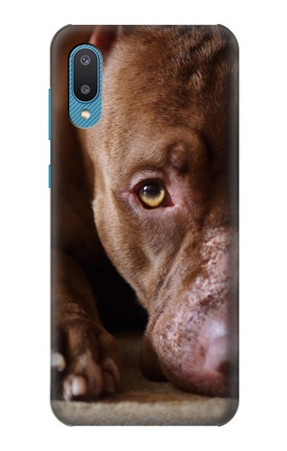 S0519 PitBull Face Hülle Schutzhülle Taschen für Samsung Galaxy A04, Galaxy A02, M02