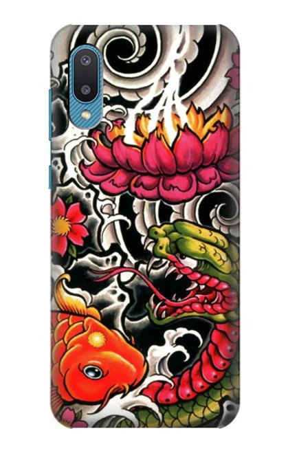 S0605 Yakuza Tattoo Hülle Schutzhülle Taschen für Samsung Galaxy A04, Galaxy A02, M02