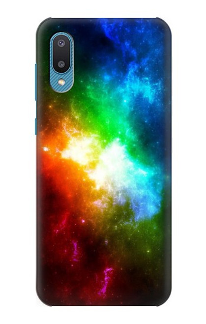 S2312 Colorful Rainbow Space Galaxy Hülle Schutzhülle Taschen für Samsung Galaxy A04, Galaxy A02, M02
