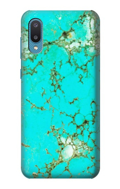 S2377 Turquoise Gemstone Texture Graphic Printed Hülle Schutzhülle Taschen für Samsung Galaxy A04, Galaxy A02, M02
