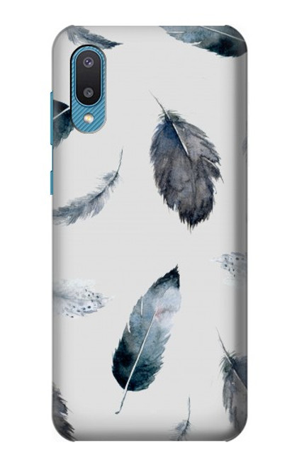 S3085 Feather Paint Pattern Hülle Schutzhülle Taschen für Samsung Galaxy A04, Galaxy A02, M02