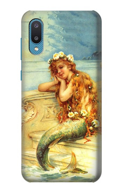 S3184 Little Mermaid Painting Hülle Schutzhülle Taschen für Samsung Galaxy A04, Galaxy A02, M02