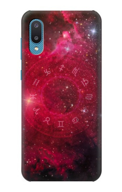 S3368 Zodiac Red Galaxy Hülle Schutzhülle Taschen für Samsung Galaxy A04, Galaxy A02, M02