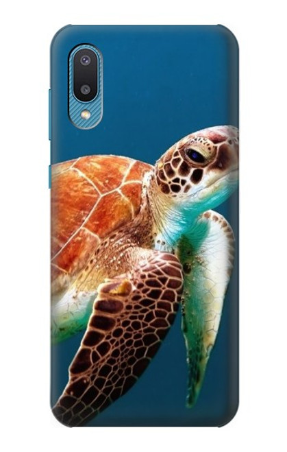 S3497 Green Sea Turtle Hülle Schutzhülle Taschen für Samsung Galaxy A04, Galaxy A02, M02