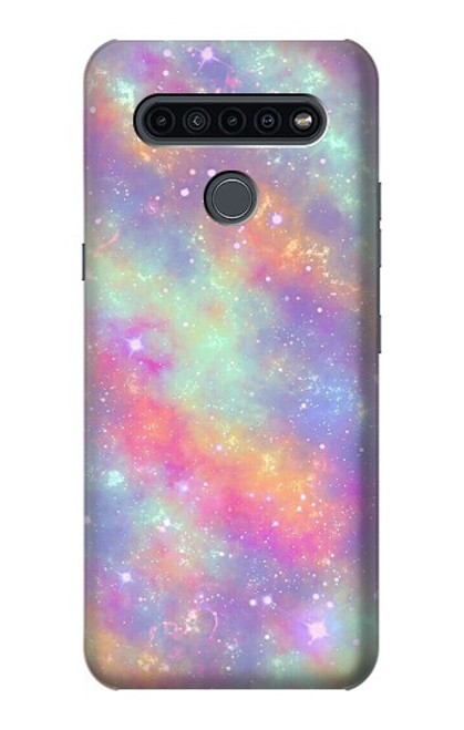 S3706 Pastel Rainbow Galaxy Pink Sky Hülle Schutzhülle Taschen für LG K41S