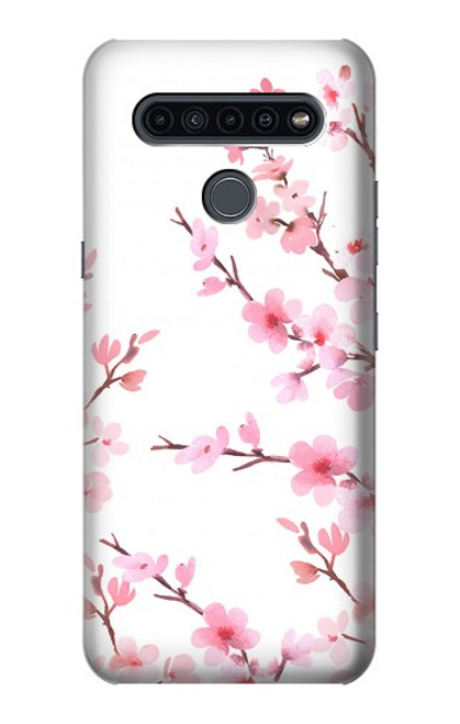 S3707 Pink Cherry Blossom Spring Flower Hülle Schutzhülle Taschen für LG K41S
