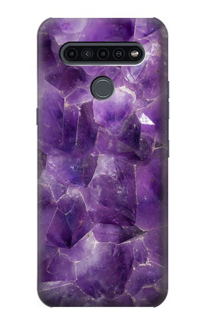 S3713 Purple Quartz Amethyst Graphic Printed Hülle Schutzhülle Taschen für LG K41S